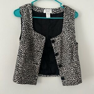 Vintage animal print vest